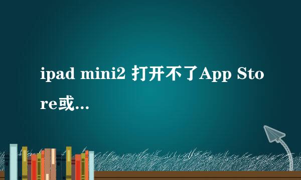 ipad mini2 打开不了App Store或空白显示
