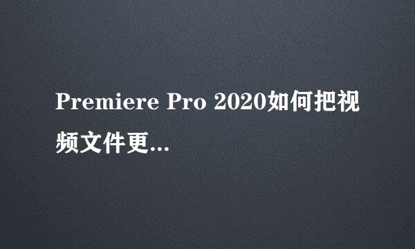 Premiere Pro 2020如何把视频文件更改视频格式