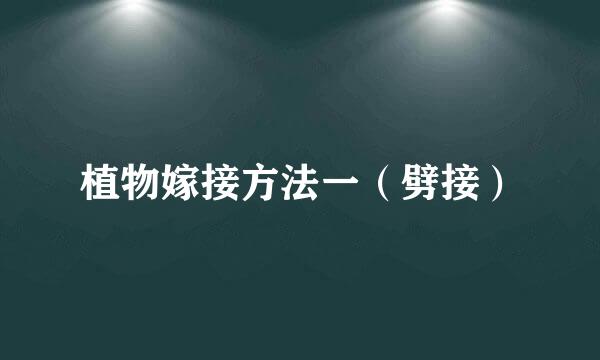 植物嫁接方法一(劈接)