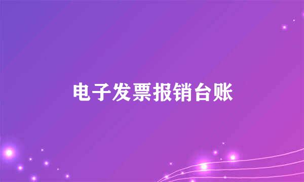 电子发票报销台账