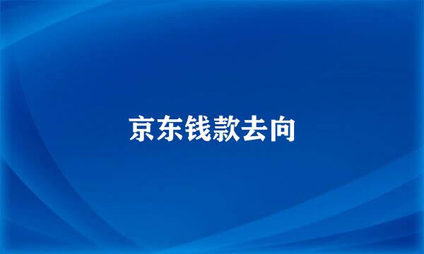 京东钱款去向