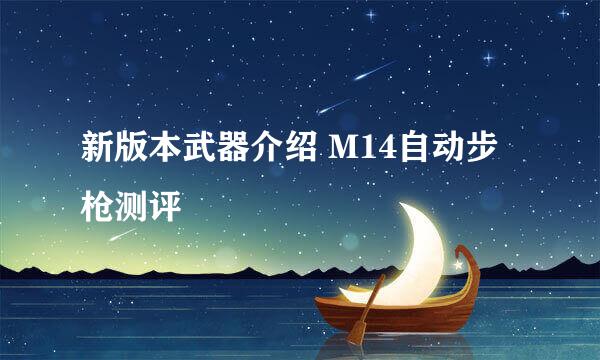新版本武器介绍 M14自动步枪测评